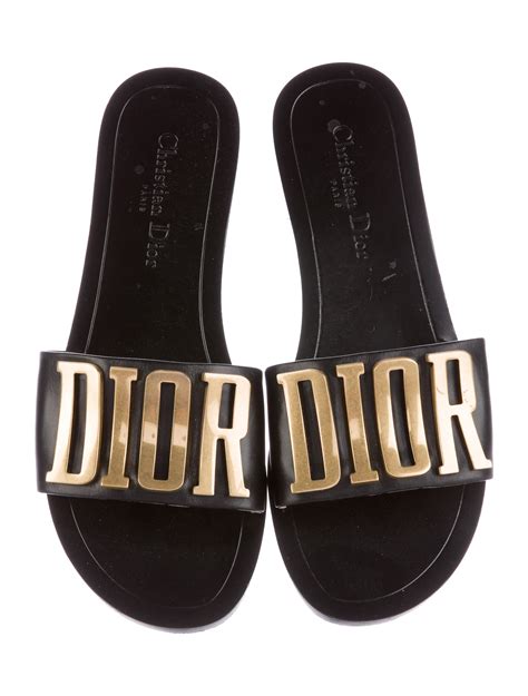 dior metallic sandals|christian dior slippers women.